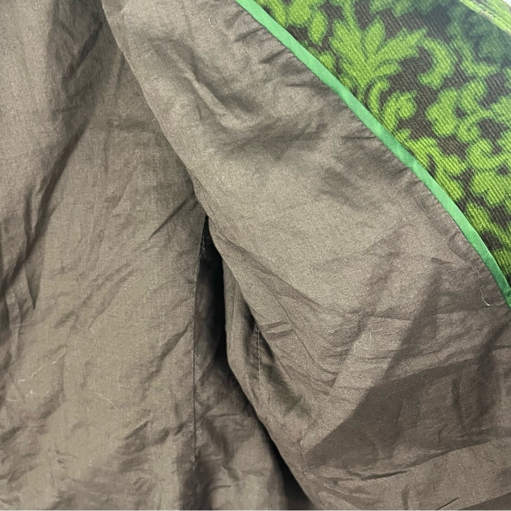 TALBOTS Green Brown Printed Lined Long Sleeves Corduroy Jacket Size 10 Boho Chic - Picture 8 of 11